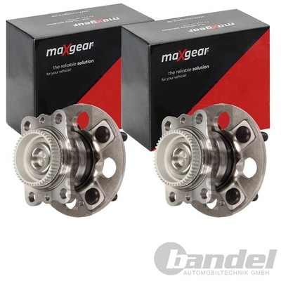2X MAXGEAR RADLAGER-SATZ HINTEN PASSEND FÜR HYUNDAI ACCENT KIA RIO LINKS+RECHTS