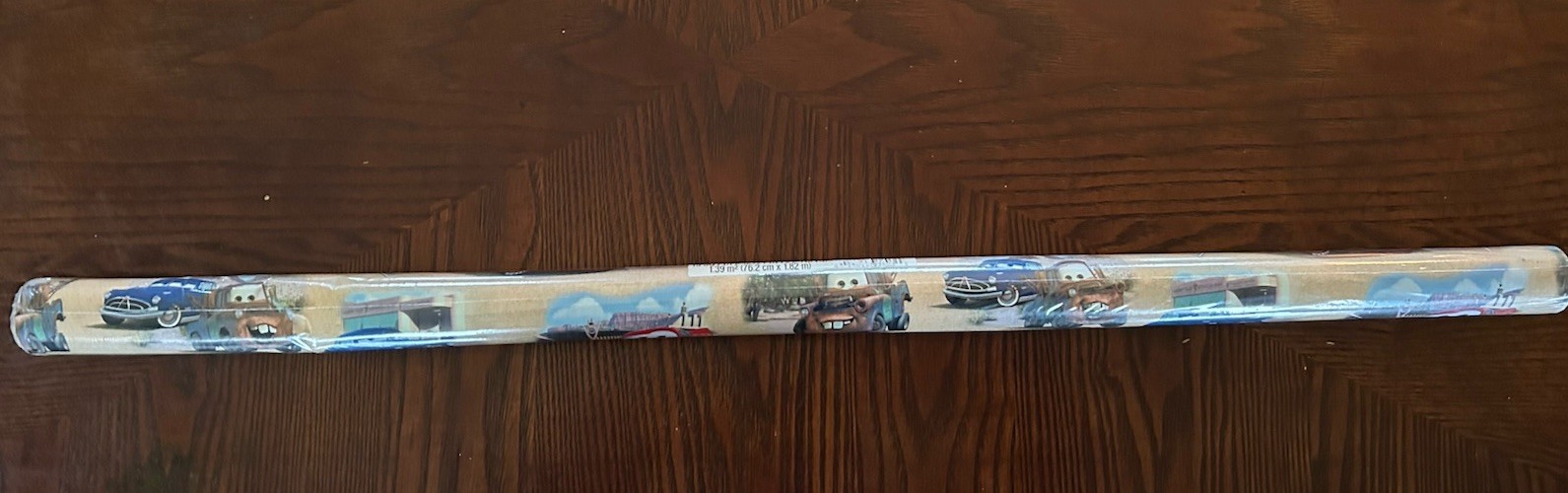 Vintage Hallmark 2006 Disney Pixar Cars Gift Wrap New 15 Sqf