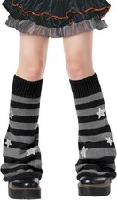 Leg Warmers Girls Women Kawaii Harajuku Leg Warmers Cute Knitted Leg Warmer Goth