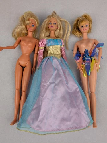 Lot of 3 Vintage Barbie Dolls Mattel Mixed Years Collector Estate Find