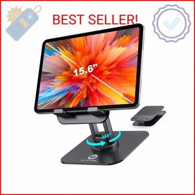 OCYCLONE iPad Stand, 360° Rotating Adjustable Foldable iPad Tablet Stand Holder