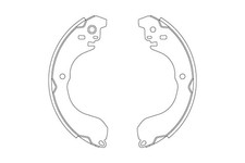 TRW Bremsbackensatz GS8813 für DODGE COMPASS AVENGER SEBRING PATRIOT JEEP MK74