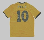 Brazil Pele Signed Soccer CUSTOM Jersey Autographed Beckett BAS COA