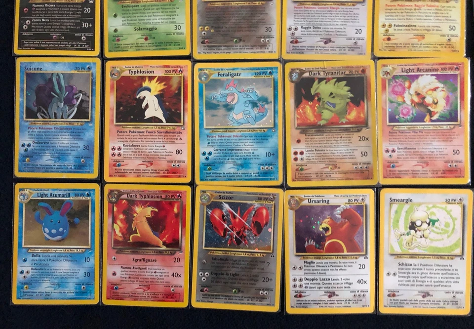 Pokemon Neo Near Complete Sets - Genesis, Discovery, Revelation, Destiny Italian - Image 3 of 4