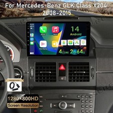 2+64GB Android 14 Autoradio Navi GPS SWC F&uuml;r Mercedes-Benz GLK-Klasse X204 DAB+