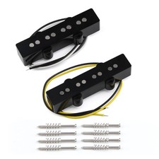 Alnico 5 J Bass Pickups Neck & Bridge Pickup Set for 4 Strings J Bass Guitar ...
