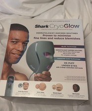 Shark CryoGlow LED Light Therapy Face Mask Under-Eye Cooling, 3 Settings Grey