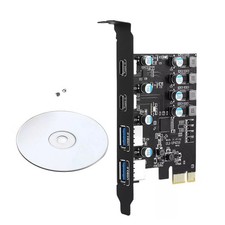 4 Ports PCIE Card 2*USB-A 2*USB-C PCI Express Extension Card USB3.0 5Gbps