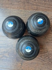 3 Taylor-Rolph Tyrolite Lawn Bowls Size 5  1/16 Bias 3