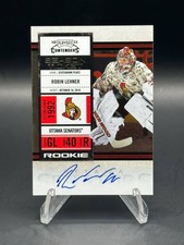2010-11 Playoff Contenders Robin Lehner RC Auto #153 Ottawa Senators