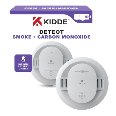Kidde Smoke & Carbon Monoxide Detector, LED Warning Light Indicators, 30CUD10