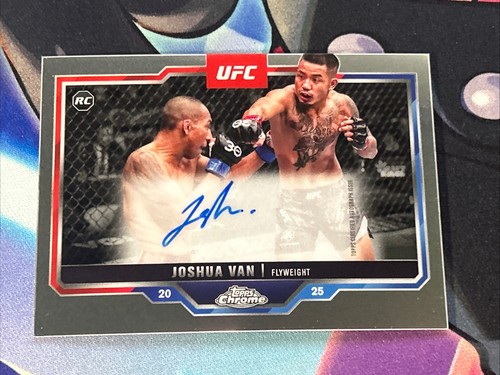 Topps 2025 cromo UFC JOSHUA VAN ROOKIE AUTO