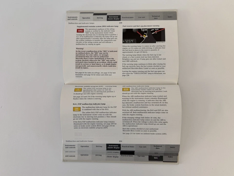 Juego de manual del propietario Mercedes-Benz Clase E 2000-2002 con estuche E320 E430 W210 OEM Foto 3 de 4