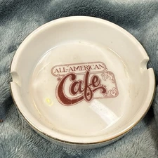 Ash Tray Kitschy “All American Cafe” Home Decor Dish Diner Aesthetic 90s