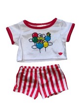 Build A Bear Keroppi Outfit Short Set New With Tags Hello Kitty Frog Sanrio BABW