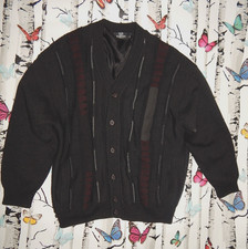 Werther InternationalStrickjacke Cardigan gefüttert Woll-Mix Abstract Pattern 54