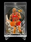 1995/96 Fleer Metal MICHAEL JORDAN MAXIMUM METAL DIE CUT SSP INSERT 4/10🔥RARE🔥