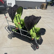 Joovy Big Caboose Triple Stroller with Rear Bench and Standing Platform