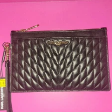 Karl Lagerfeld PARIS Black Large Wristlet Gorgeous!