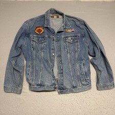 Chaqueta vaquera vintage Port Authority talla XL 100 % algodón - parche Harley Davison’s