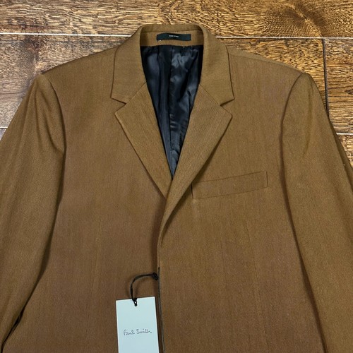 BNWT PAUL SMITH Brown Italian Made Concealed 2 Button Jacket/Blazer 38R RRP £749 - Picture 4 of 15