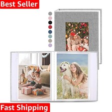2 Pack Photo Album 4x6, Linen Cover Photo Book, Small Photo Album Book for 36...