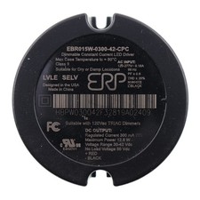 ERP EBRO15W-0300-42-CPC DIMMABLE LED DRIVER, 12.6W, 30-42VDC, 300MA, 120-277V