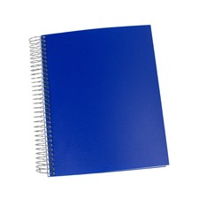 Miquelrius Spiral Paper Notebook Blue Cover 48 Color Coded Sheets, 96 Pages