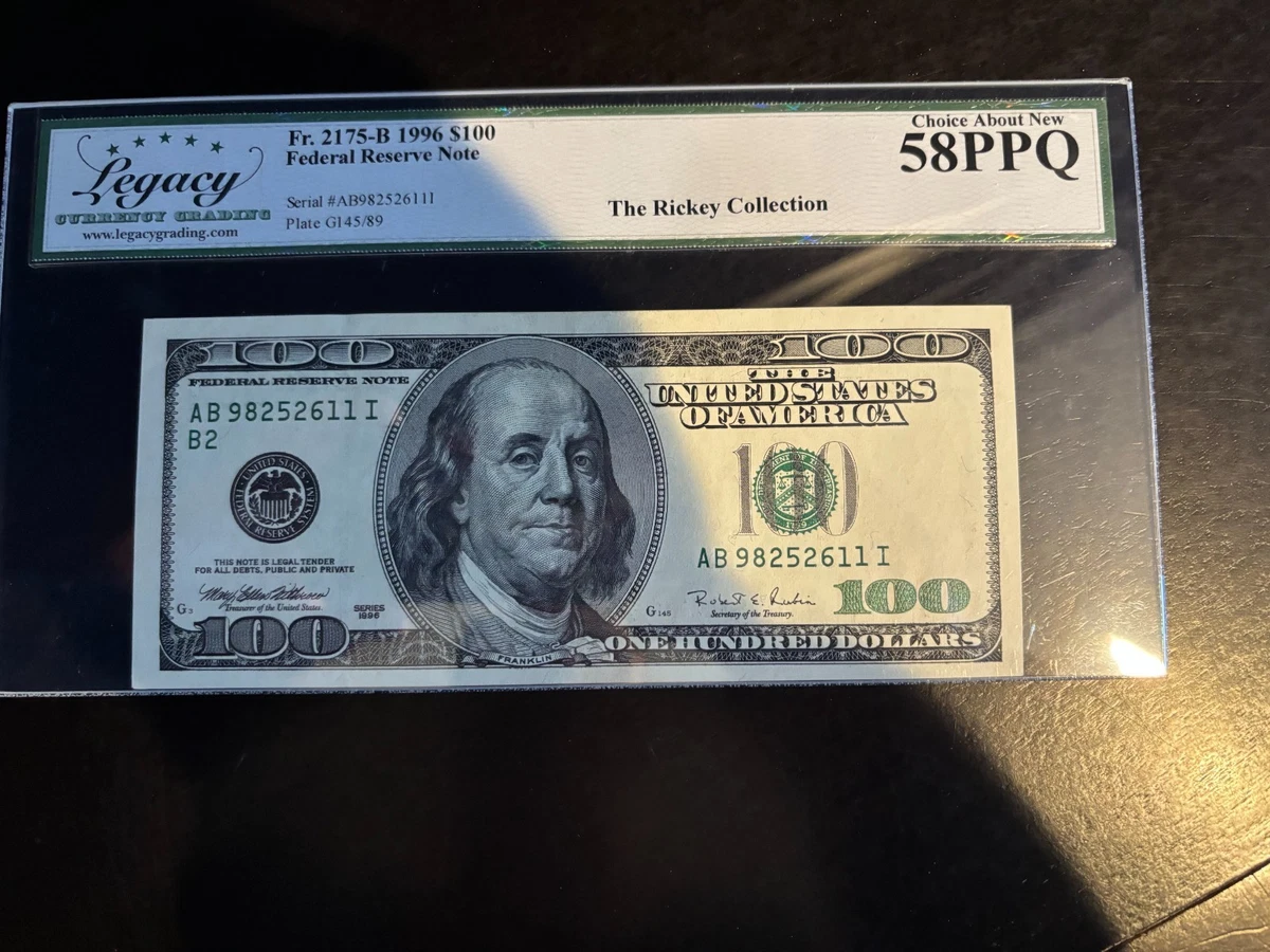 1996 $100 US Federal Reserve Small Notes for sale | eBay
