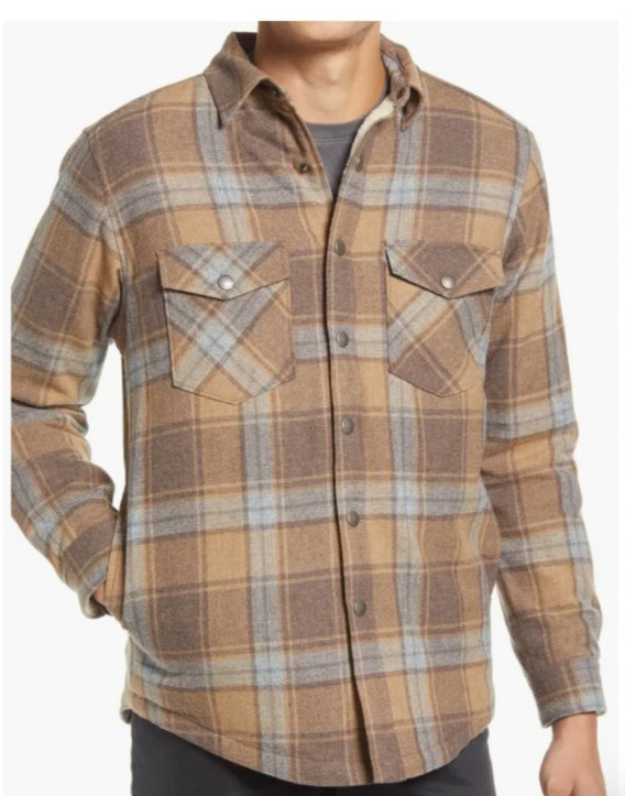Pendleton Button Down Snap Button Sherpa Lined Fl… - image 1
