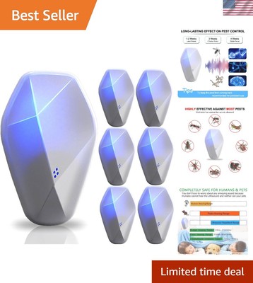Compact Ultrasonic Pest Control Devices - 6-Pack for Effective Home Protection