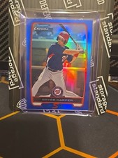 🔥🔥RC🔥🔥#/250🔥Blue Refractor!!! 2012 Bowman Chrome Prospects Bryce Harper🔥