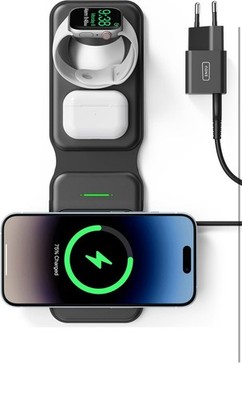 INIU Wireless Charger Stand 15W Qi-zertifizierte,kabellose Ladestation&Ständer