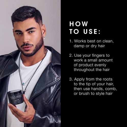 Pacinos Hair Styling Agent 4 Fl Oz Sculpting Wax Cream All Day Hold for All H... - Picture 5 of 9