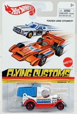 Hot Wheels Dumpin' A Flying Customs Series - X8187 NRFP 2012 White/Red 1:64