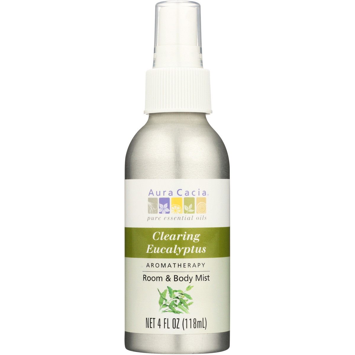 Aura Cacia Aromatherapy Room & Body Mist Clearing Eucalyptus 4 Oz 3 Pack