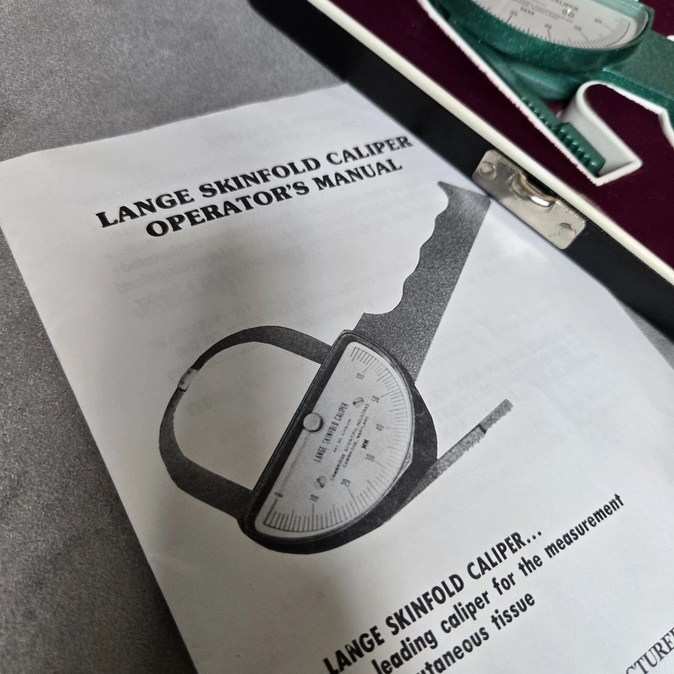 Pinza de pliegue cutáneo LANGE de colección mide la masa corporal, BETA Technology Inc. NUEVA Foto 3 de 4