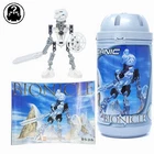 Lego Bionicle - 8536 - Toa Mata of Ice - Kopaka - Complete 2001 Set  -  Whitened
