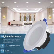 10-20X 7W LED Ceiling Light Dimmable Downlight Panel Light Spotlight 85-265V USA