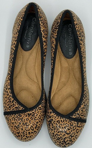 comfortable cheetah print flats