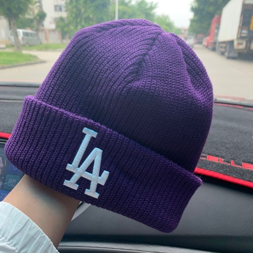 New York Los Angeles LA Dodgers knit Cuffed Beanie Acrylic Watch Hat Winter Cap - Picture 5 of 13