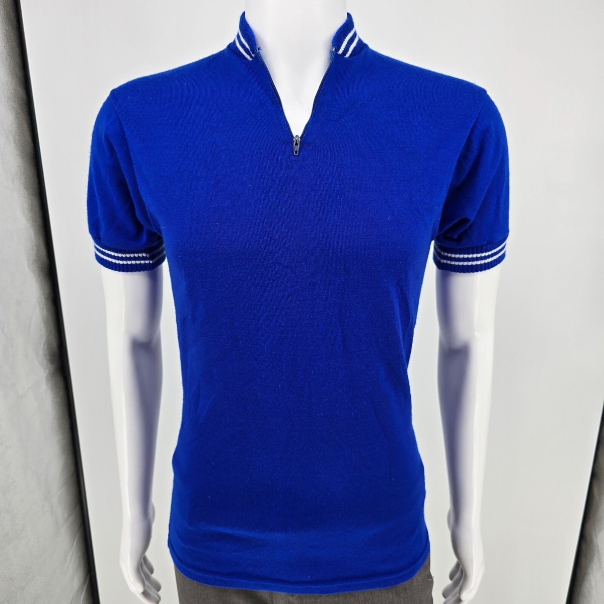 Maillot cycliste français bleu blanc rouge vintage - Canada