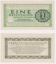 1 Reichsmark Verrechnungsschein f&uuml;r die deutsche Wehrmacht 15.09.1944 (152154)