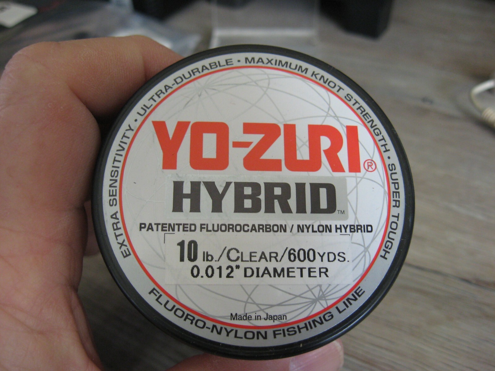 YoZuri Fluorocarbon Nylon Hybrid Fishing Line 10 LB Test 600 Yards