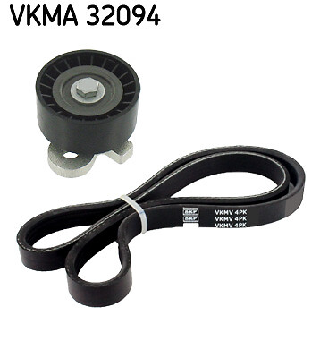 SKF V-ribbed belt kit VKMA 32094 compatible with Fiat models