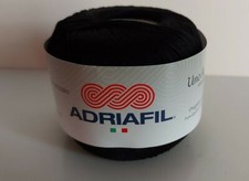 STOCK COTONE PREGIATO EGIZIANO ADRIAFIL Titolo 8 Col Nero Kg1 20 gomitoli da 50g