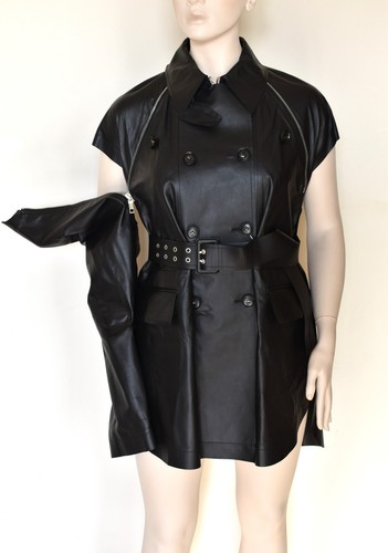SPORTMAX by MAX MARA, Runway LEATHER Jacket Vest, Size 6 US, 10 GB, 36 DE, 40 IT - Picture 15 of 22