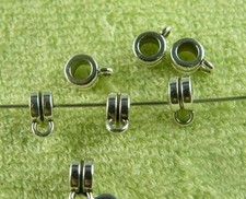 150pcs Tibetan Silver Beautiful Bails Craft DIY 9x4mm zn63507