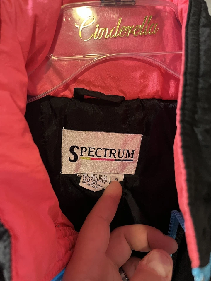 Vintage Retro Spectrum Ski Jacket Size Small RARE 90's Fashion Foto 4 de 4