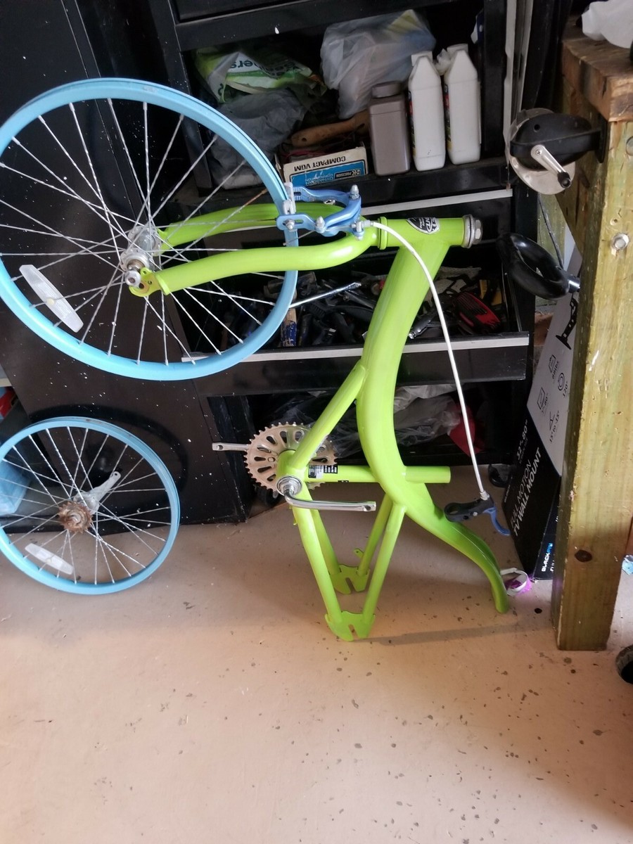 Classic look kids bike, Banana seat, Envy green, Customized, White
